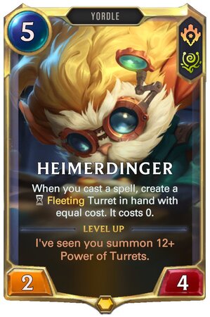 Heimerdinger level 1 (LoR Card)