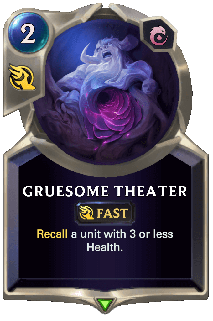 gruesome theater lor card