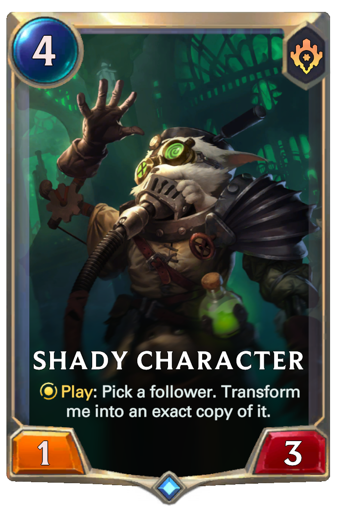 shady character lor card