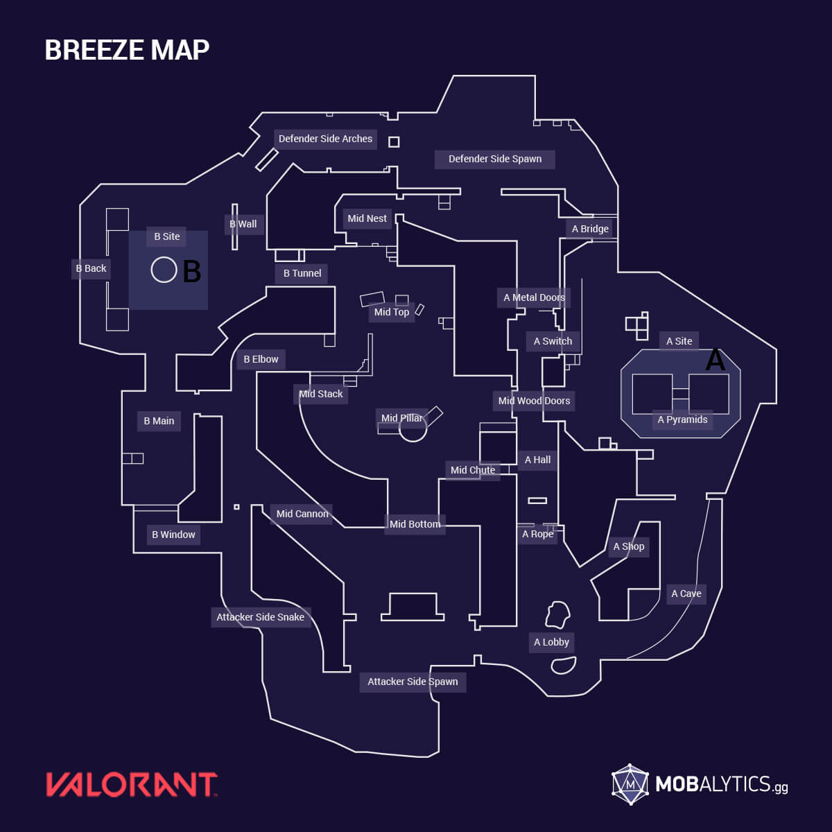Breeze Valorant Map