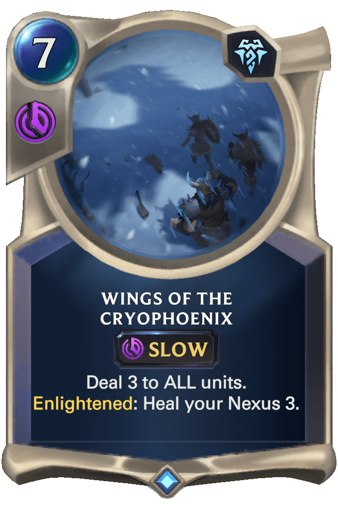 wings of the cryophoenix lor card