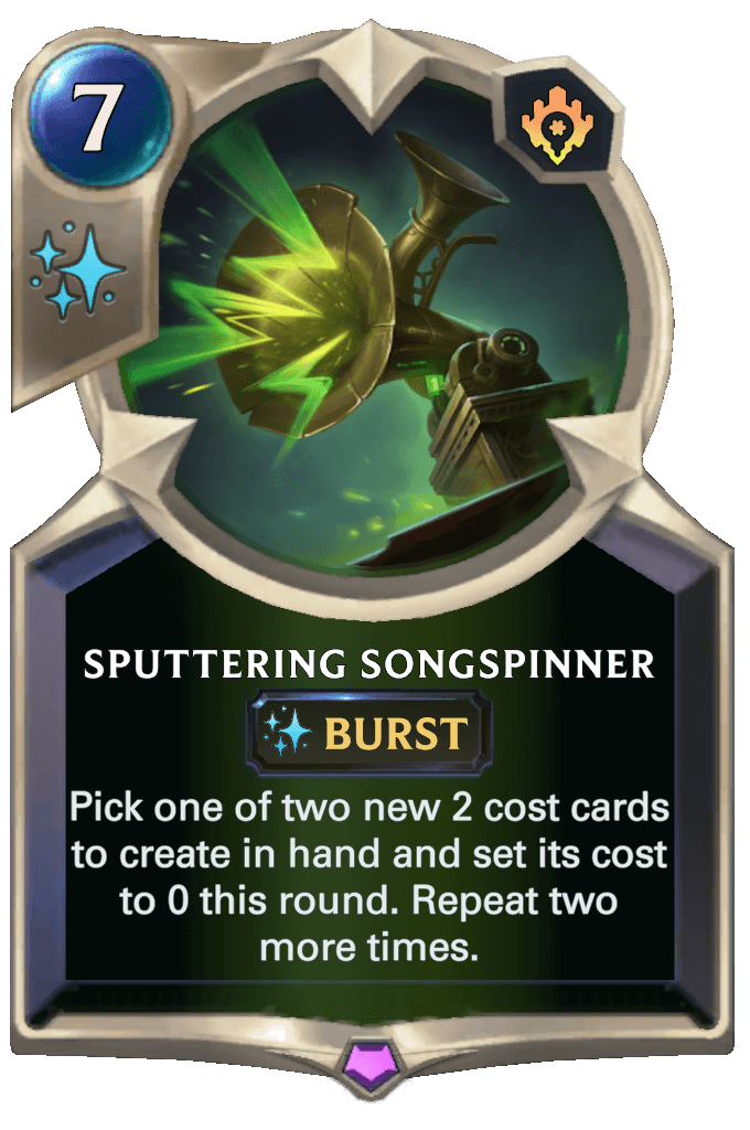 sputtering songspinner lor card