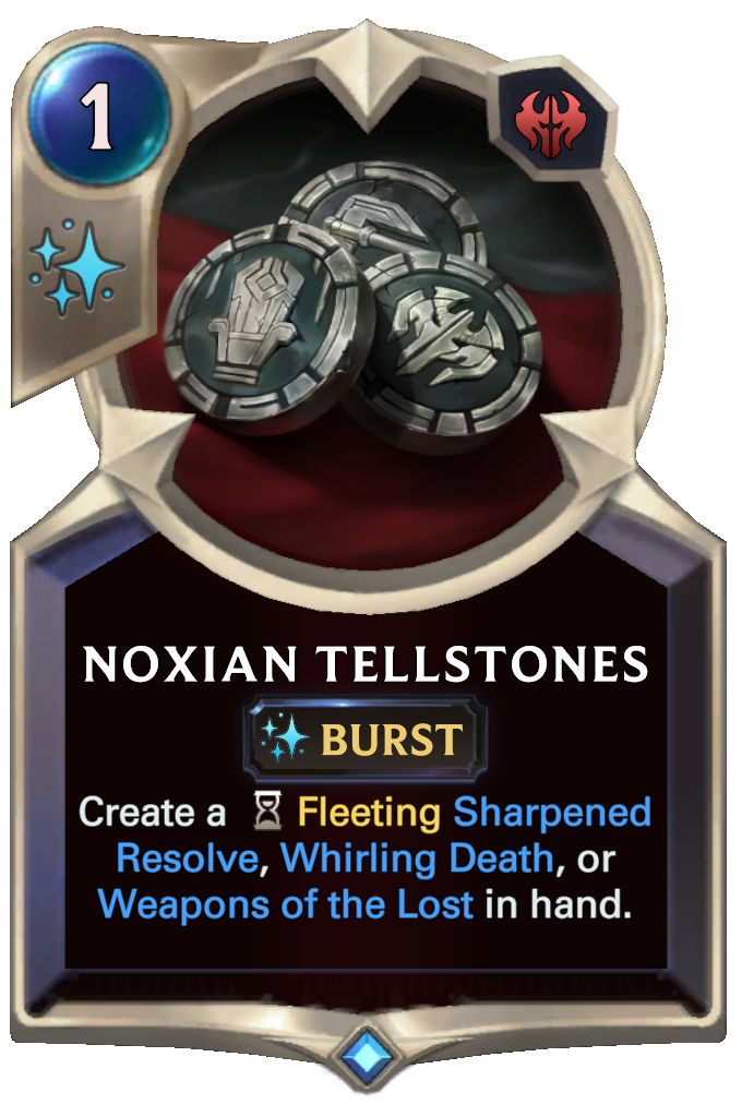 noxian tellstones lor card