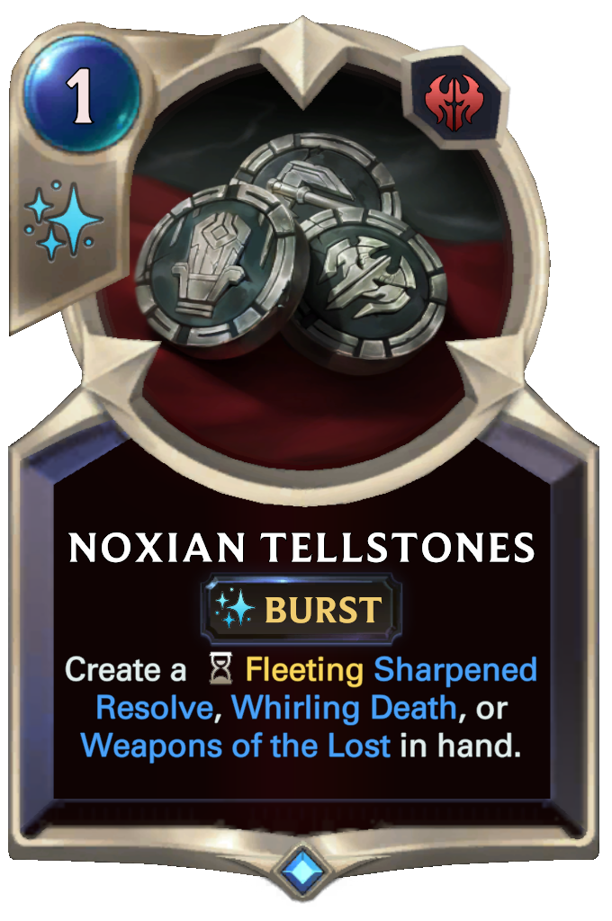 noxian tellstones lor card