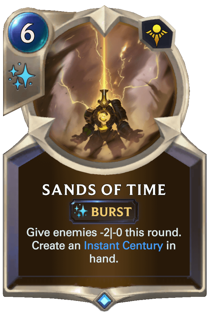 sands of time lor card