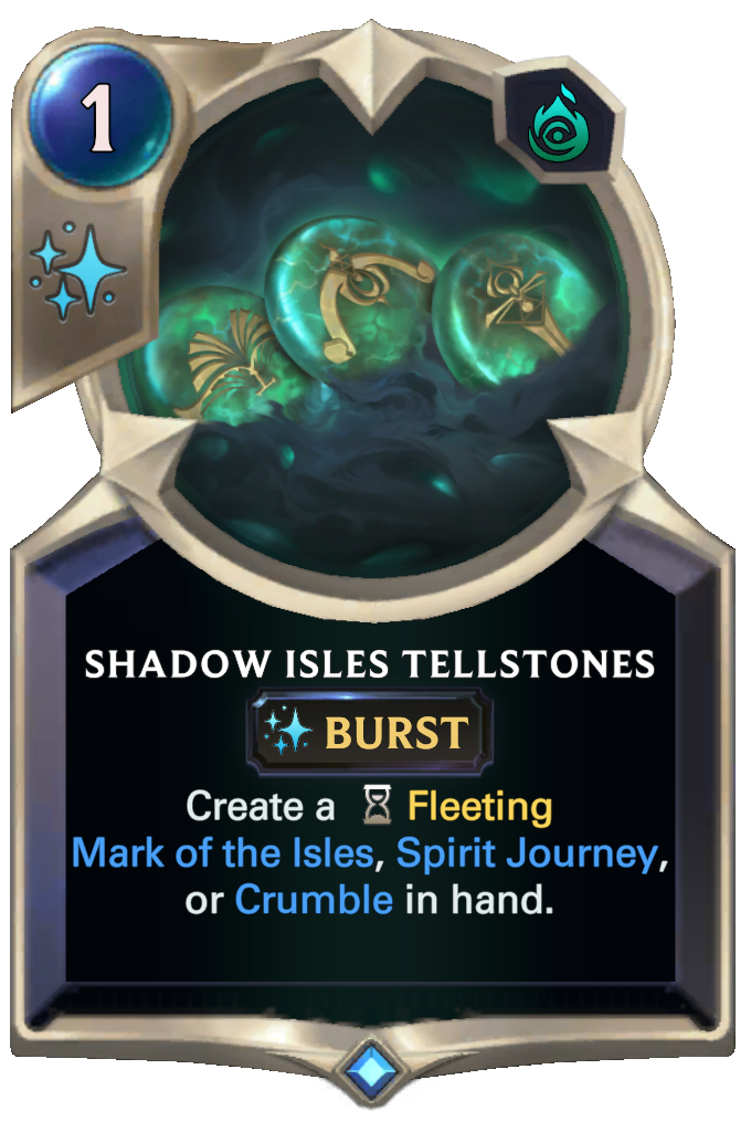 shadow isles tellstones lor card