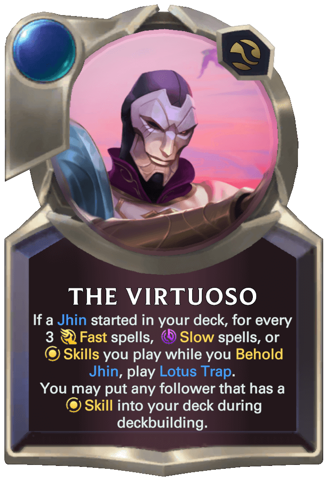 jhin the virtuoso lor card