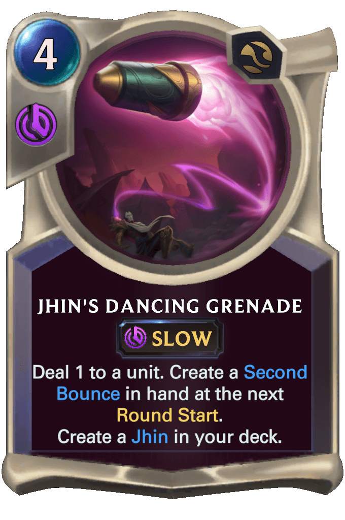 jhin's dancing grenade lor card