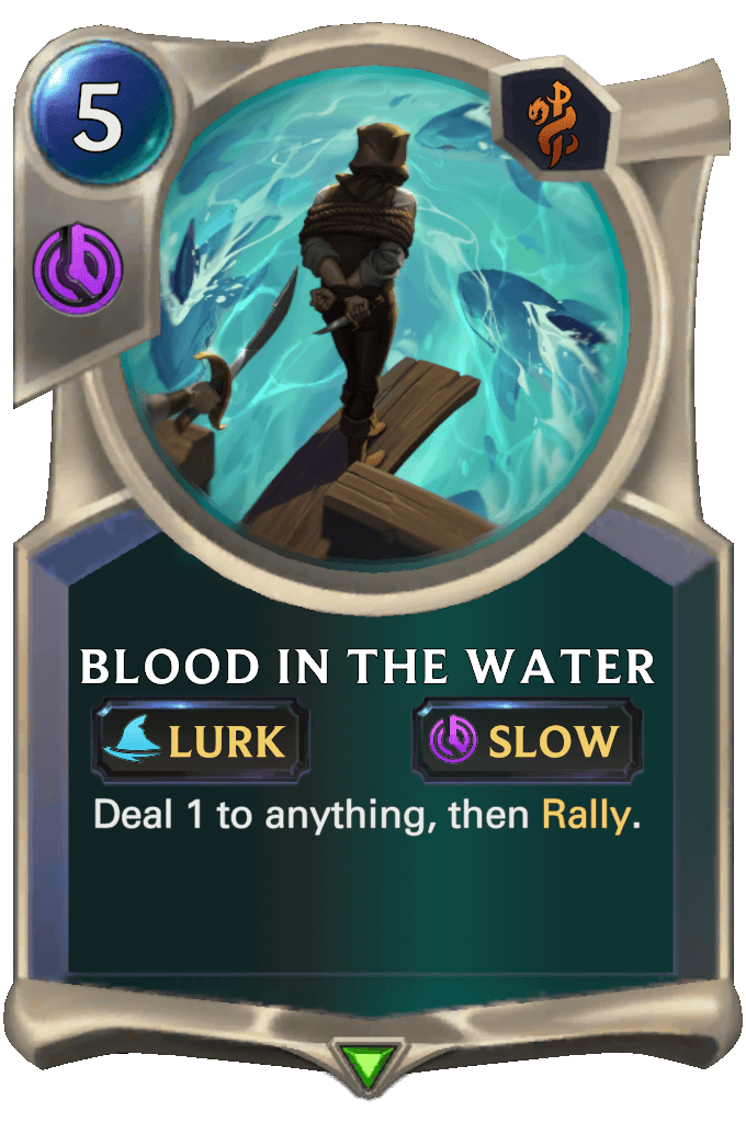 blood in the water lor card