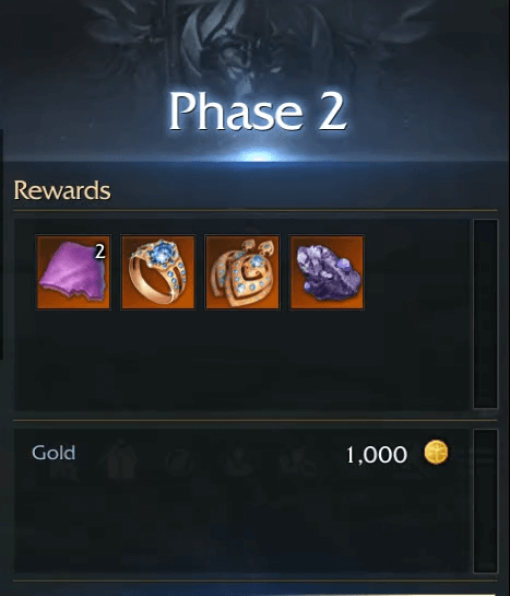 vykas phase 2 hard rewards