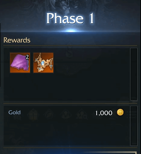 vykas phase 1 hard rewards
