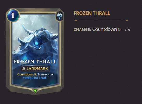 frozen thrall update
