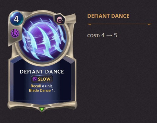 defiant dance update