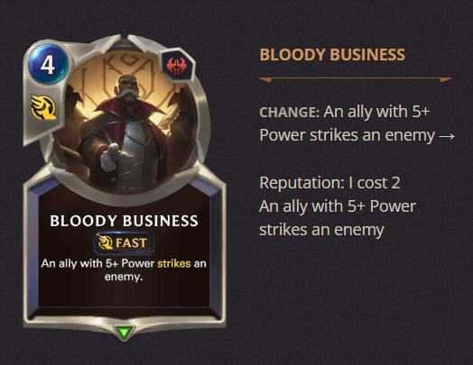 bloody business update