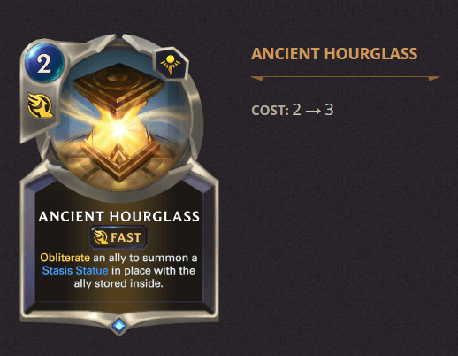 ancient hourglass update