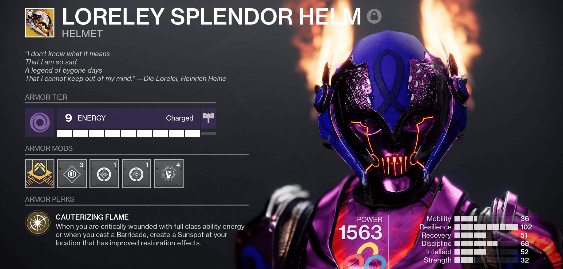 Loreley Splendor Helm