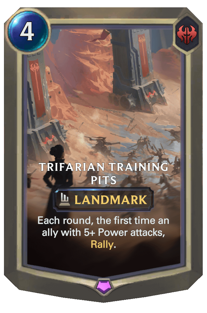 trifarian training pits lor card