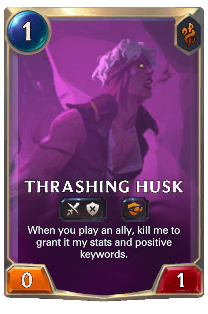 thrashing husk lor card