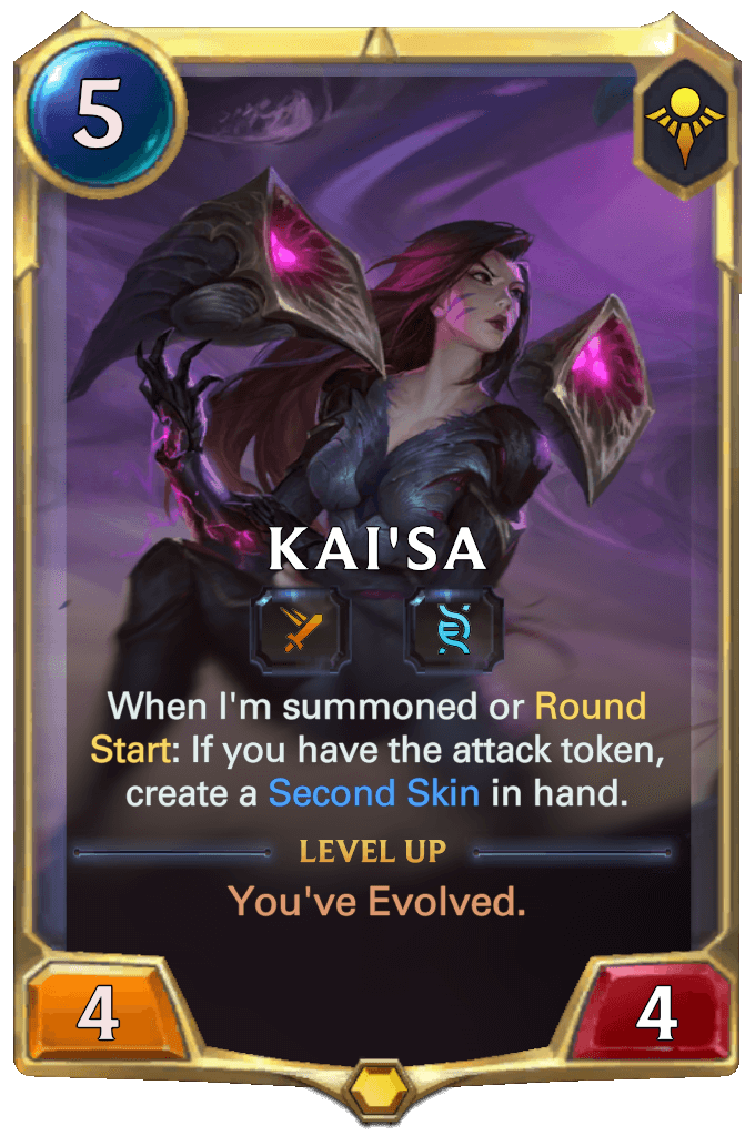 kai'sa level 1 lor card