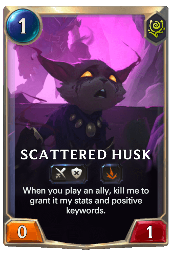 scattered husk lor card