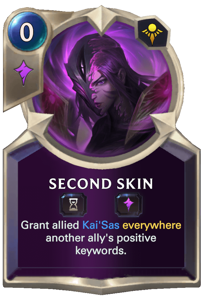 second skin lor card