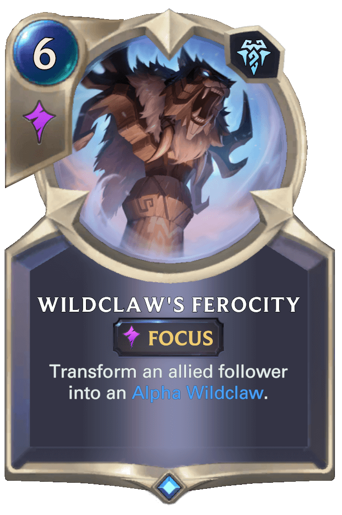 wildclaw's ferocity lor card