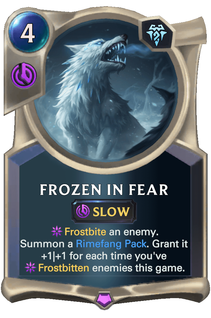 frozen in fear lor card