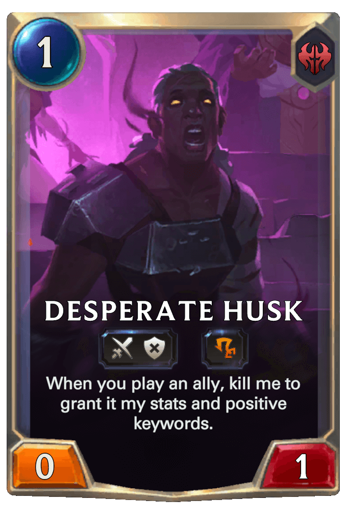 desperate husk lor card