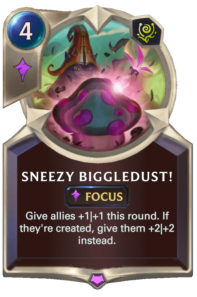 sneezy biggledust lor card