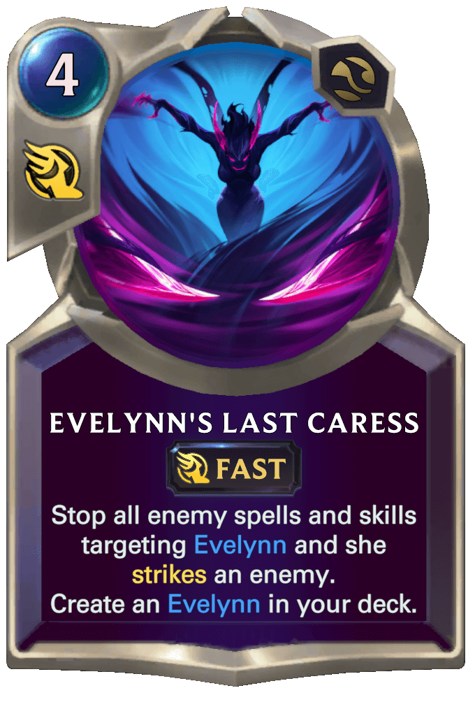 evelynn's last caress lor card