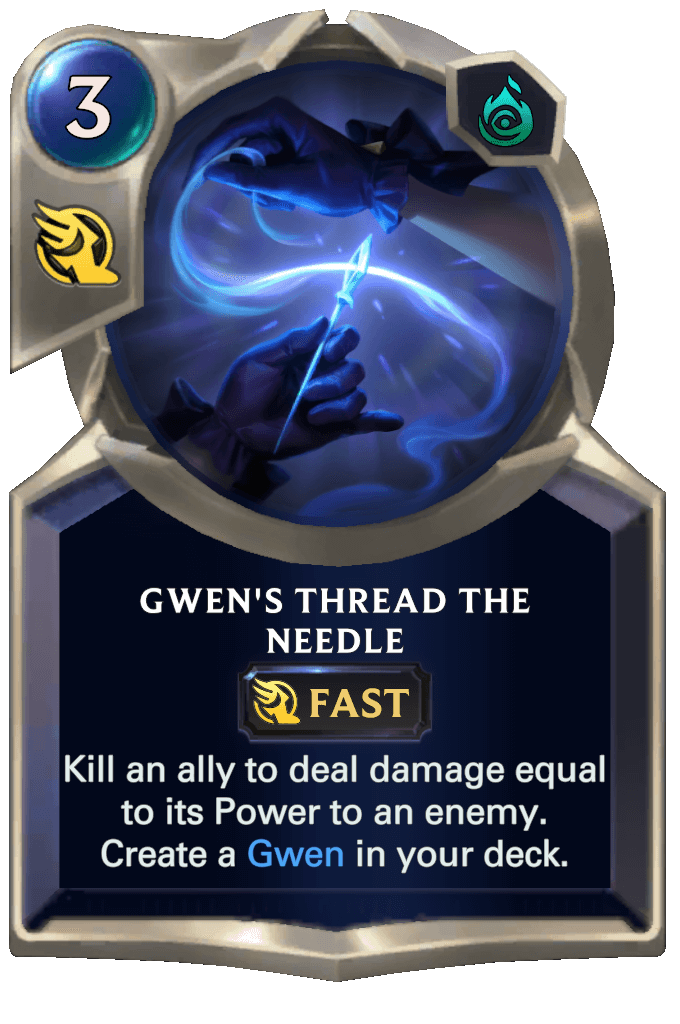 gwen's thread the needle lor card