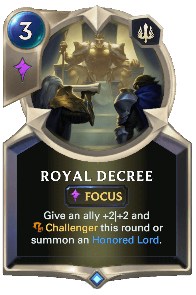 royal decree lor card