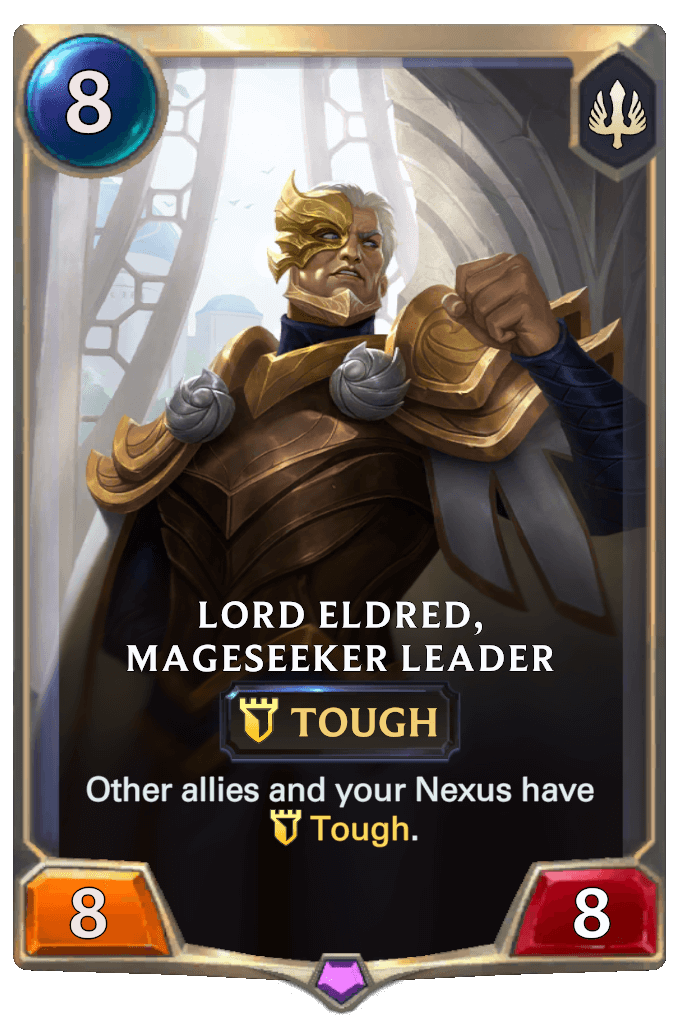 lord eldred, mageseeker leader lor card