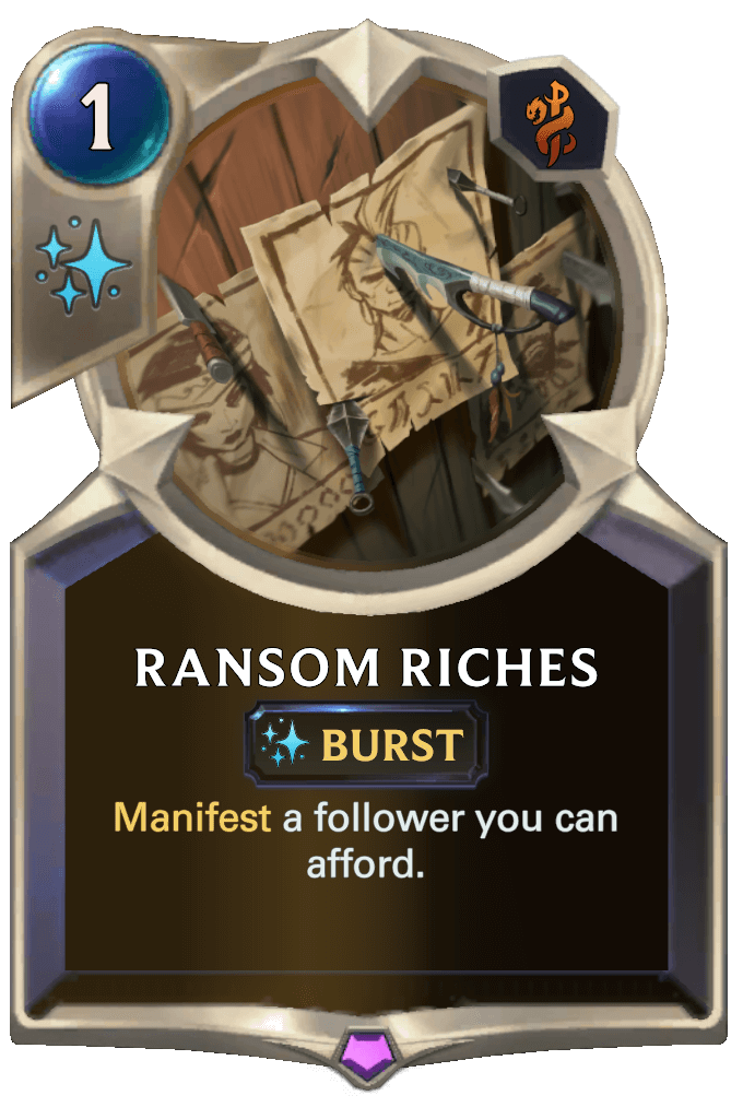 ransom riches lor card