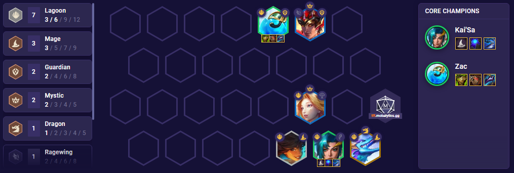 How to play Lagoon, Darkflight and Dragon comps in TFT 7.5 PBE