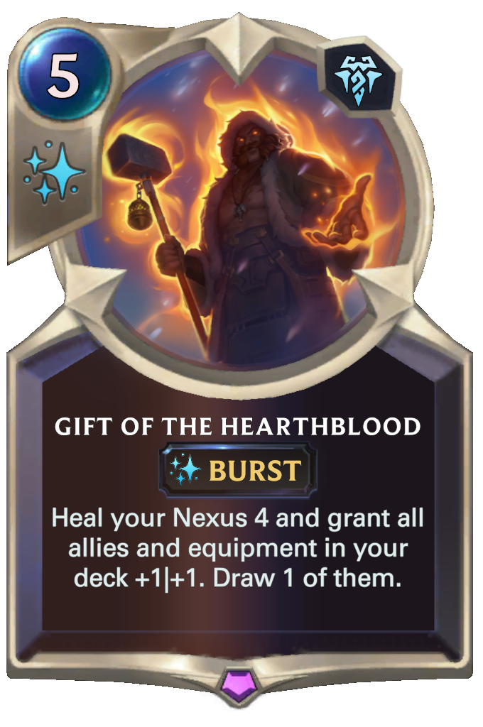 gift of the hearthblood lor card