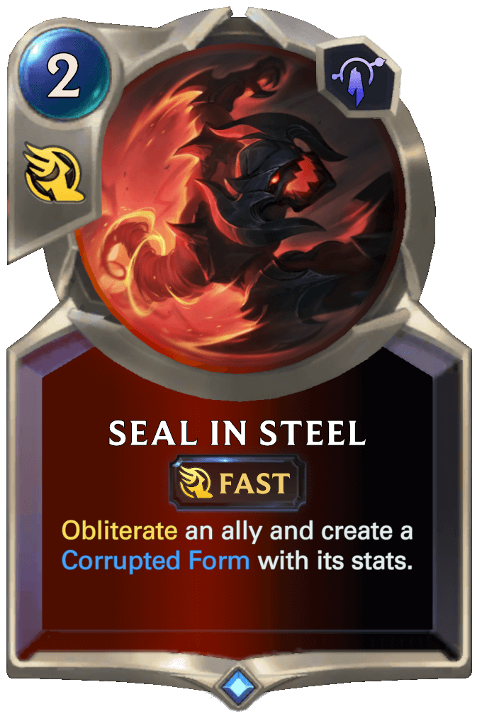 seal in steel lor card