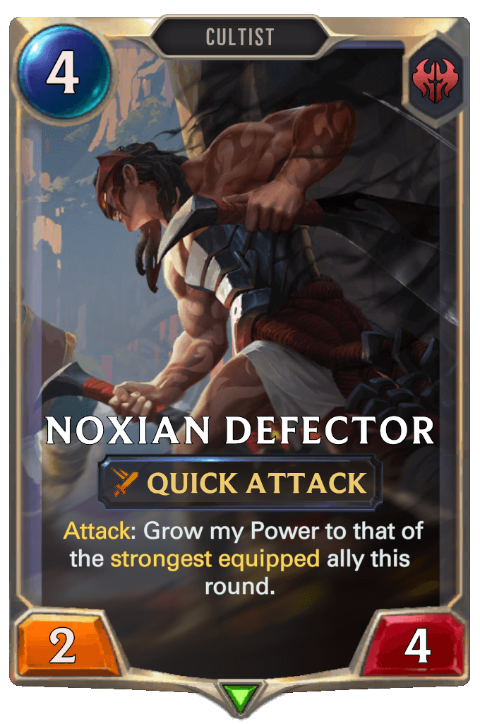 noxian defector lor card