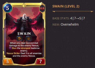 swain level 2 balance change
