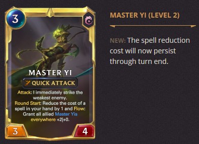 master yi level 2 balance change