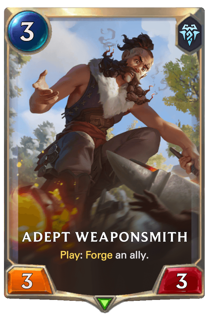 adept weaponsmith lor card