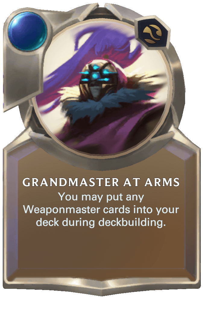 grandmaster at arms lor card