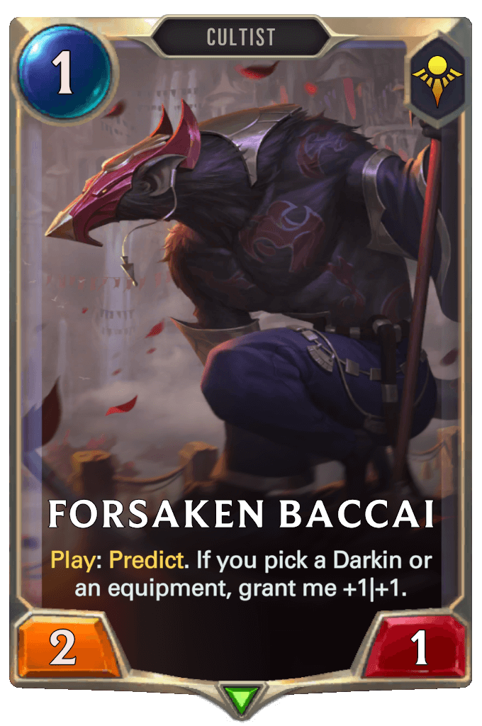 forsaken baccai lor card