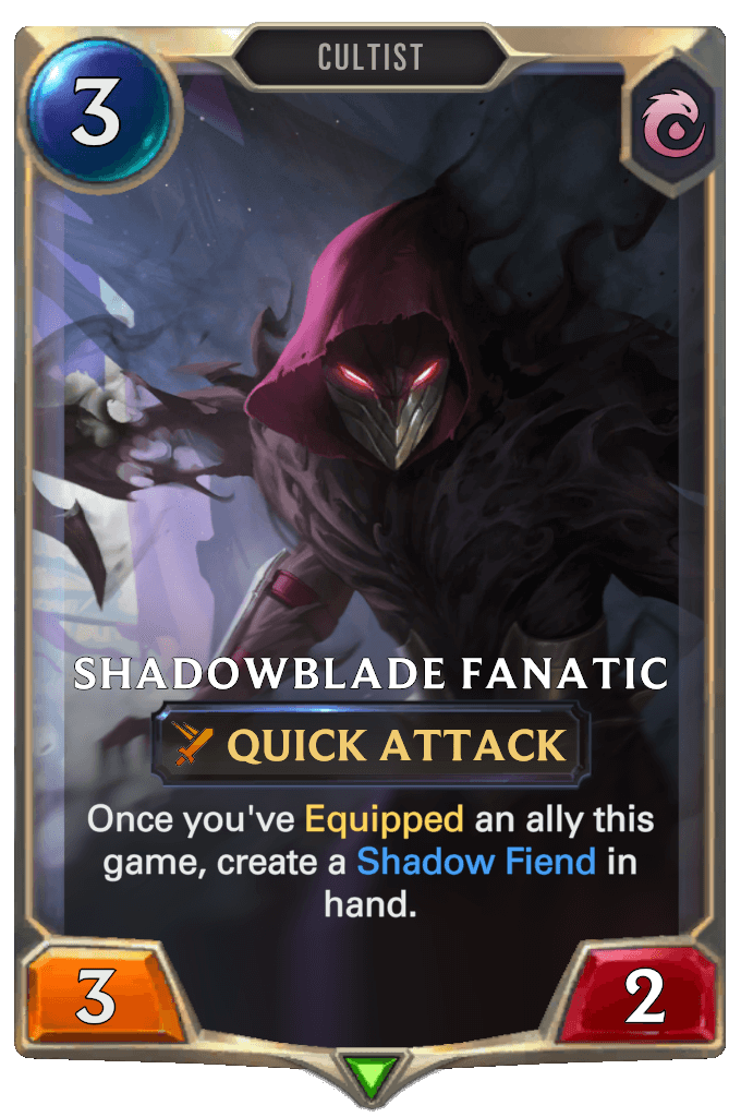 shadowblade fanatic lor card