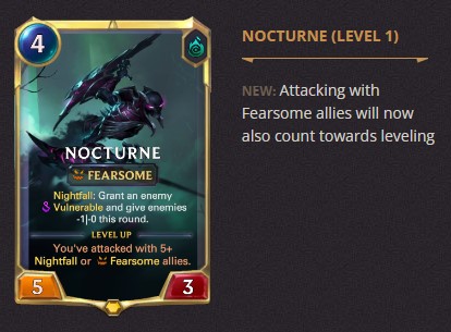 nocturne level 1 balance change