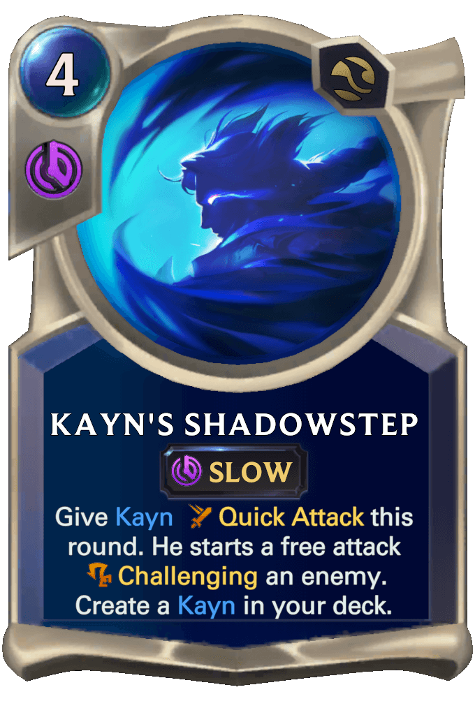 kayn's shadowstep lor card