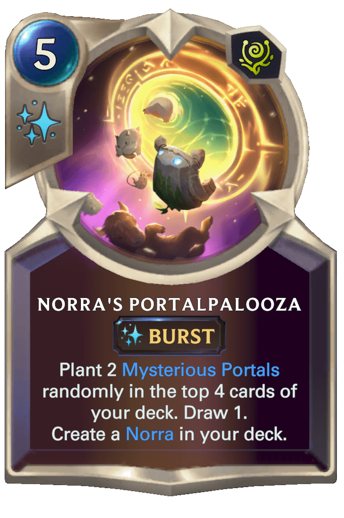 norra's portalpalooza lor card