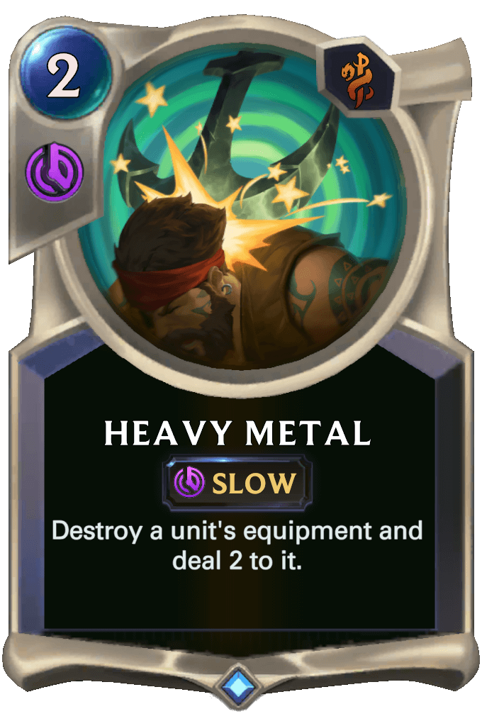 heavy metal lor card