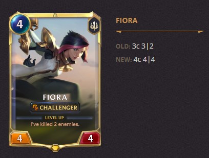 fiora level 1 balance change