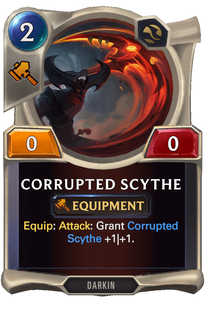corrupted scythe lor card